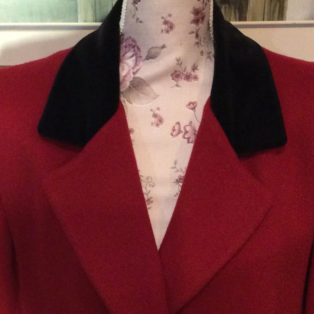 MDP 🍒 Red Wool Dress Coat - Picture 7 of 16